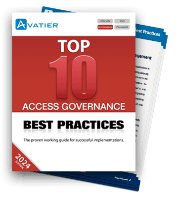 Top 10 Access Governance Best Practices Workbook<br />
