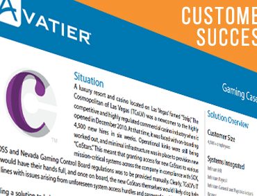 The Cosmopolitan of Las Vegas Reduced their Support Calls by Over 30% with Avatier’s Self-Service Password Management and User Provisioning Solutions